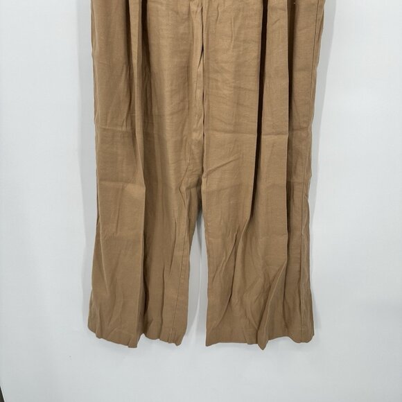 Anthropologie The Avery Pleated Wide-Leg Trousers MEDIUM Maeve Linen Edition - Picture 7 of 15